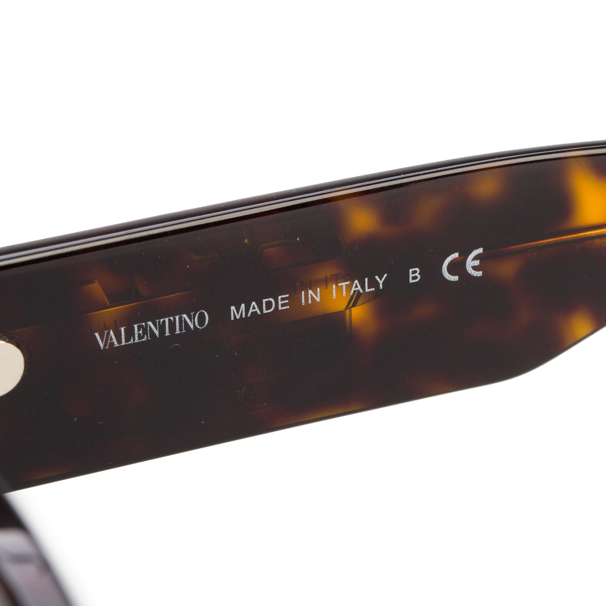 Valentino VA 4108 Havana Acetate V Logo Cat-Eye Sunglasses w/ Box & Case
