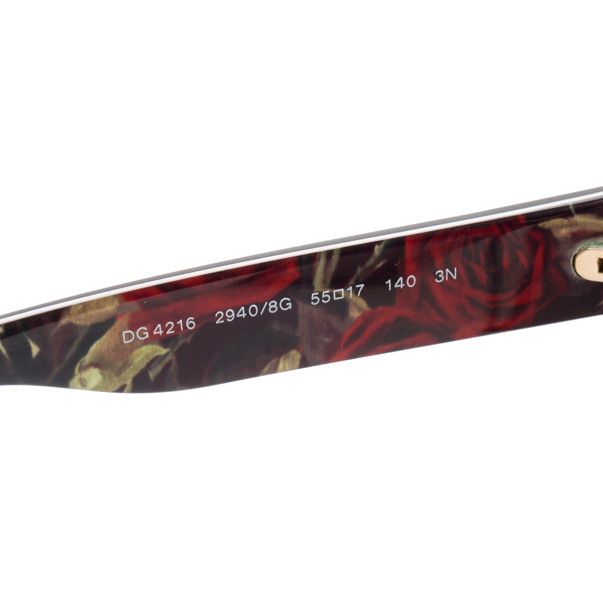 Dolce & Gabbana DG4216 Black Flower Print Acetate Butterfly Sunglasses w/ Case