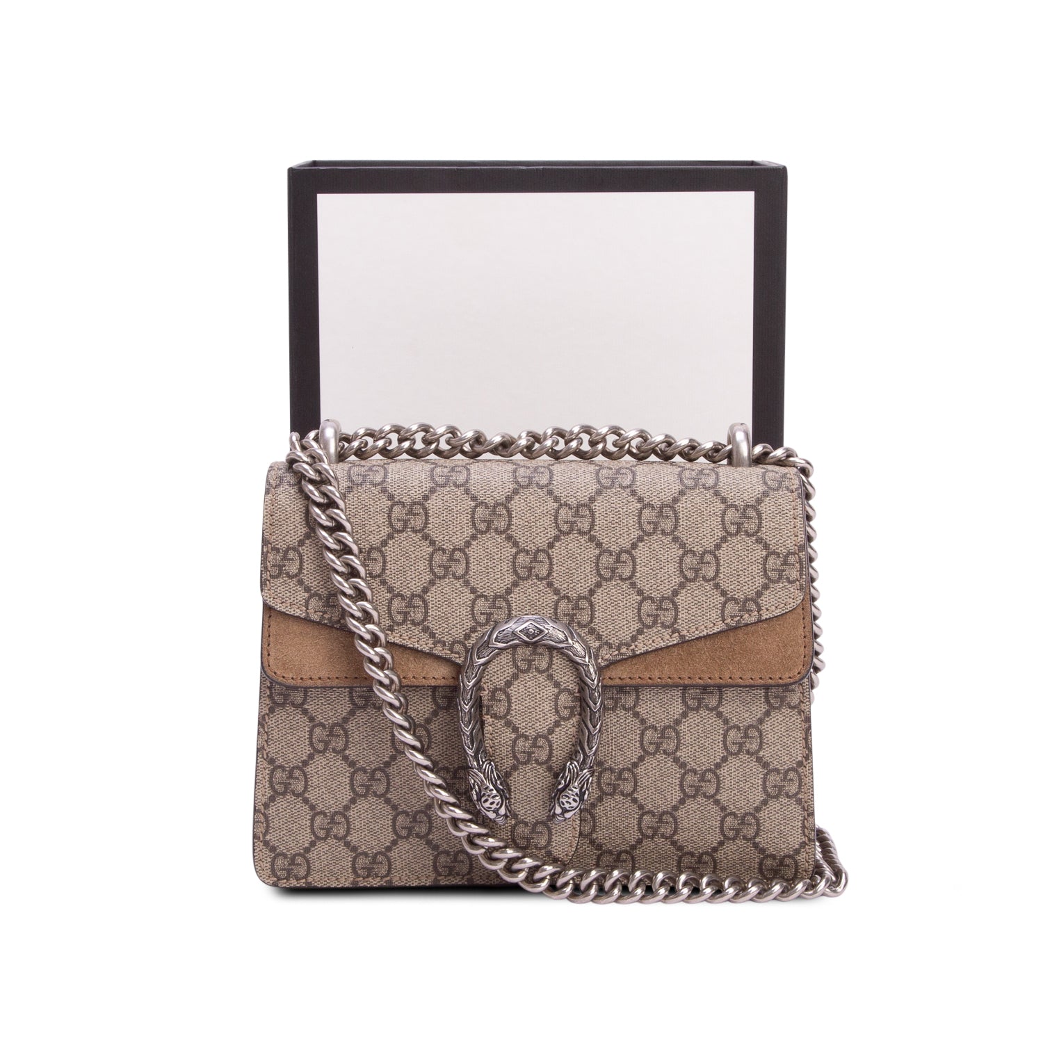 Gucci GG Supreme Dionysus Mini Shoulder Bag w/ Box