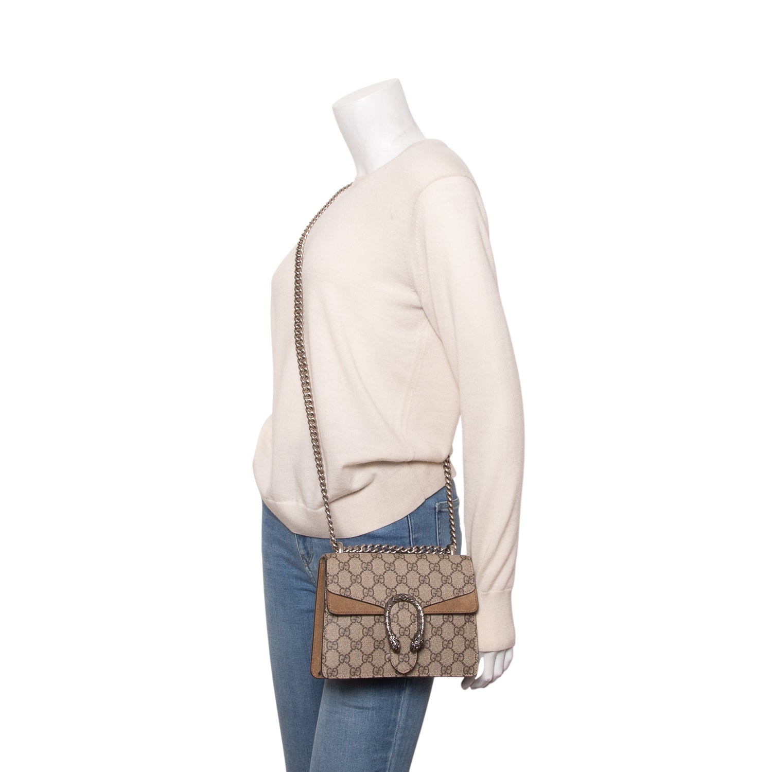 Gucci GG Supreme Dionysus Mini Shoulder Bag w/ Box