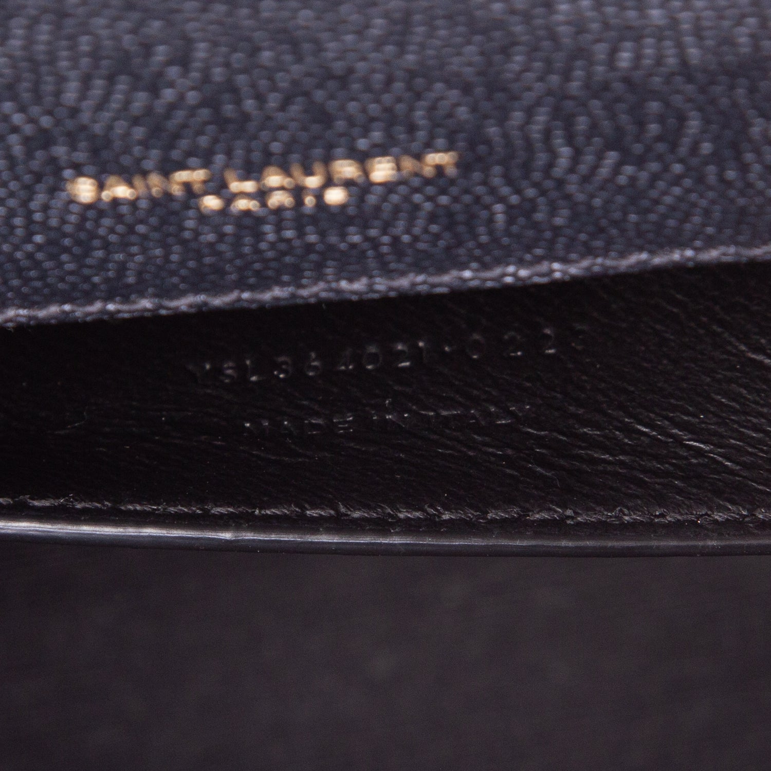 Saint Laurent 2023 Black Grain De Poudre Medium Kate Bag w/ Receipt
