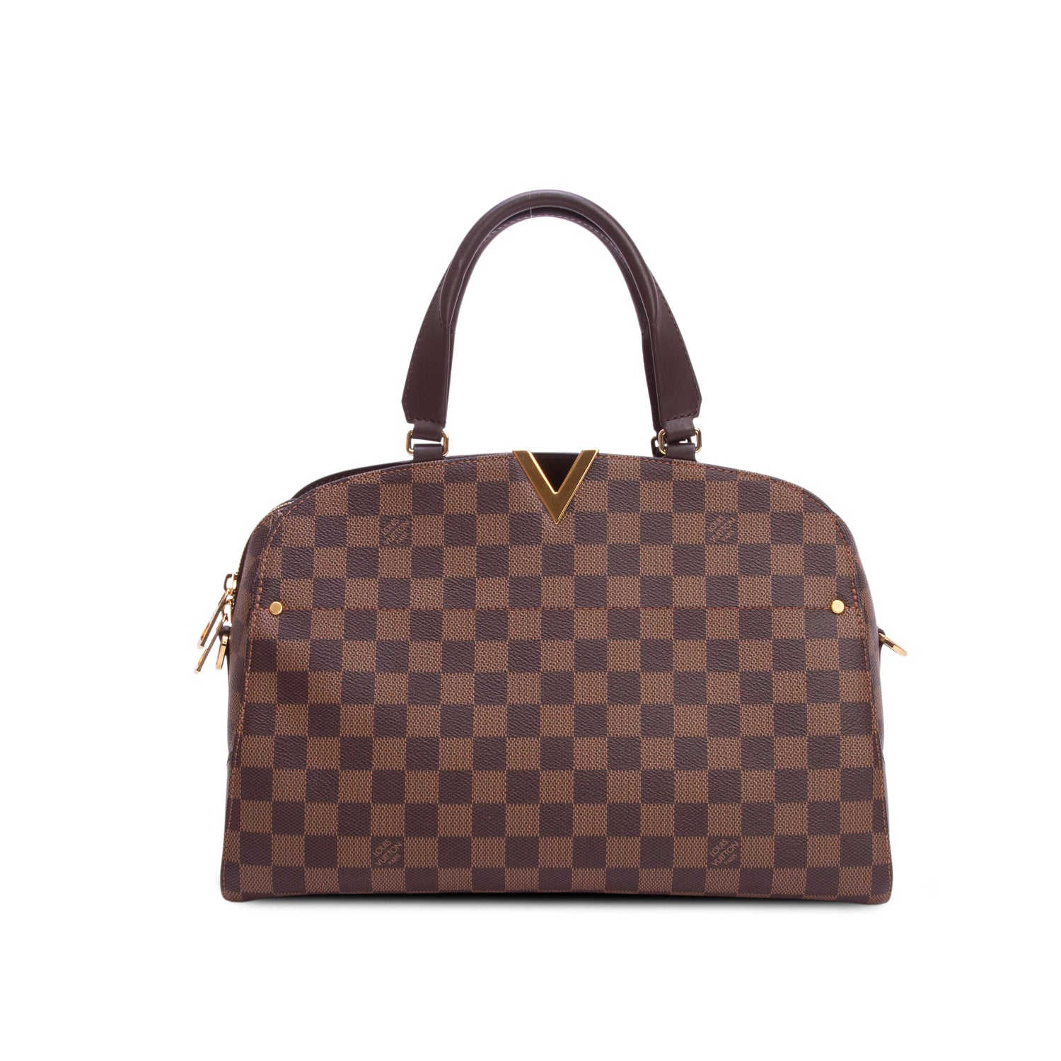 Louis Vuitton Damier Ebene Kensington Bowling Bag w/ Box & Strap