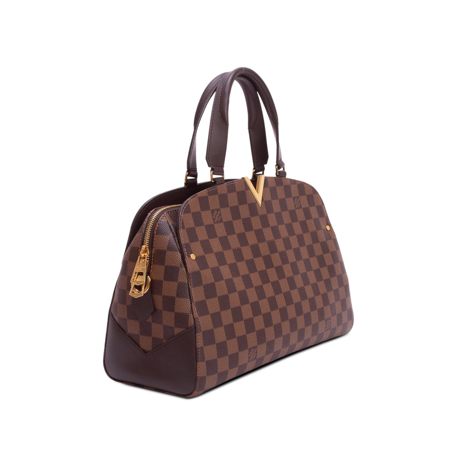 Louis Vuitton Damier Ebene Kensington Bowling Bag w/ Box & Strap