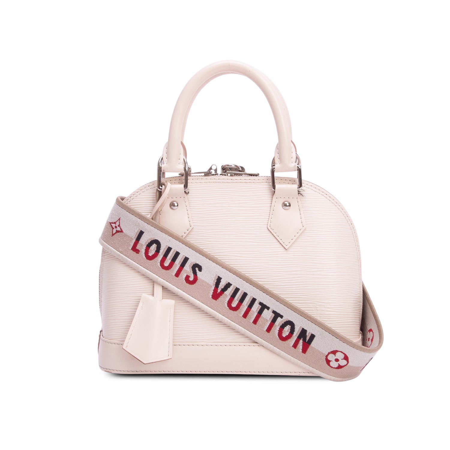 Louis Vuitton Grey Epi Leather Alma BB w/ Strap