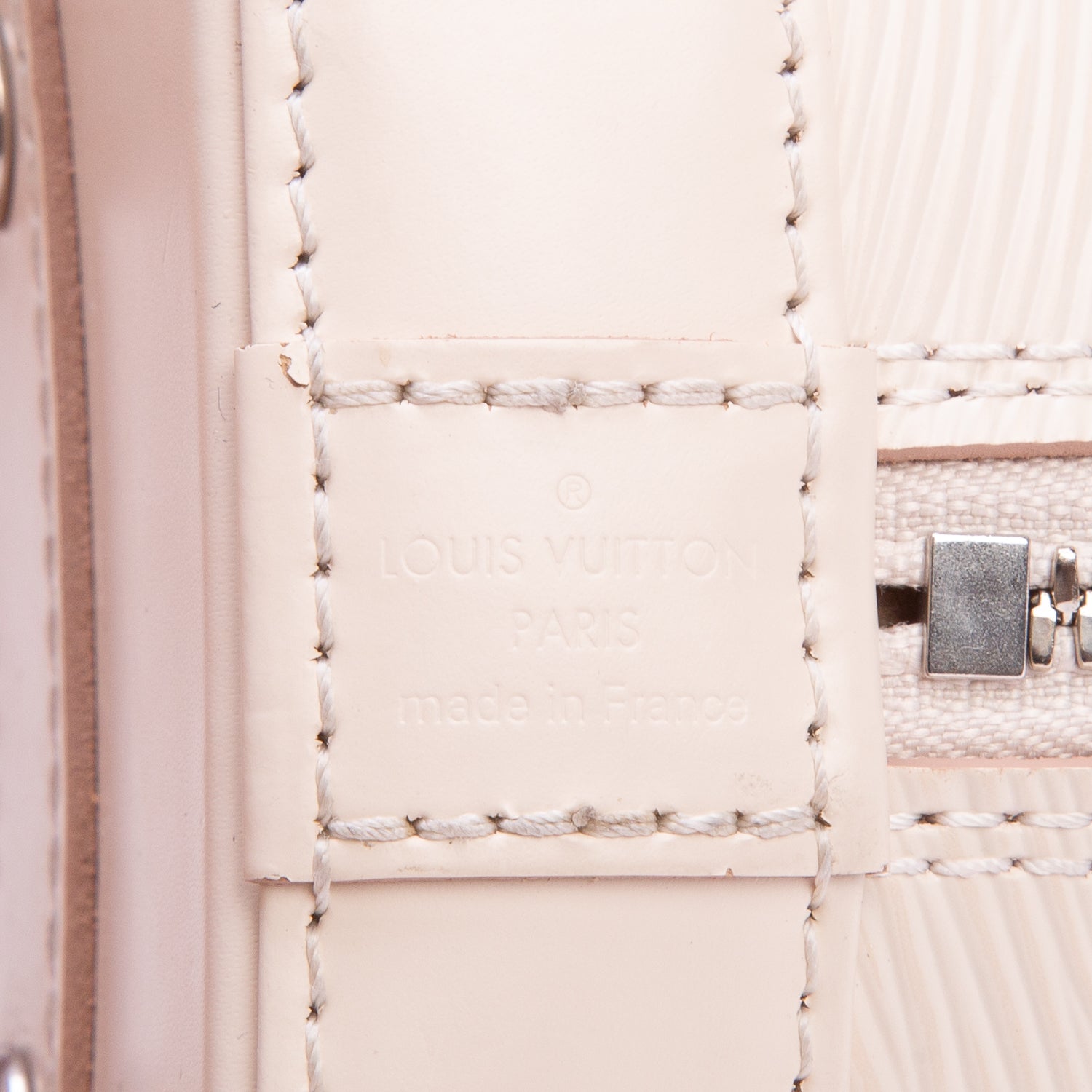 Louis Vuitton Grey Epi Leather Alma BB w/ Strap