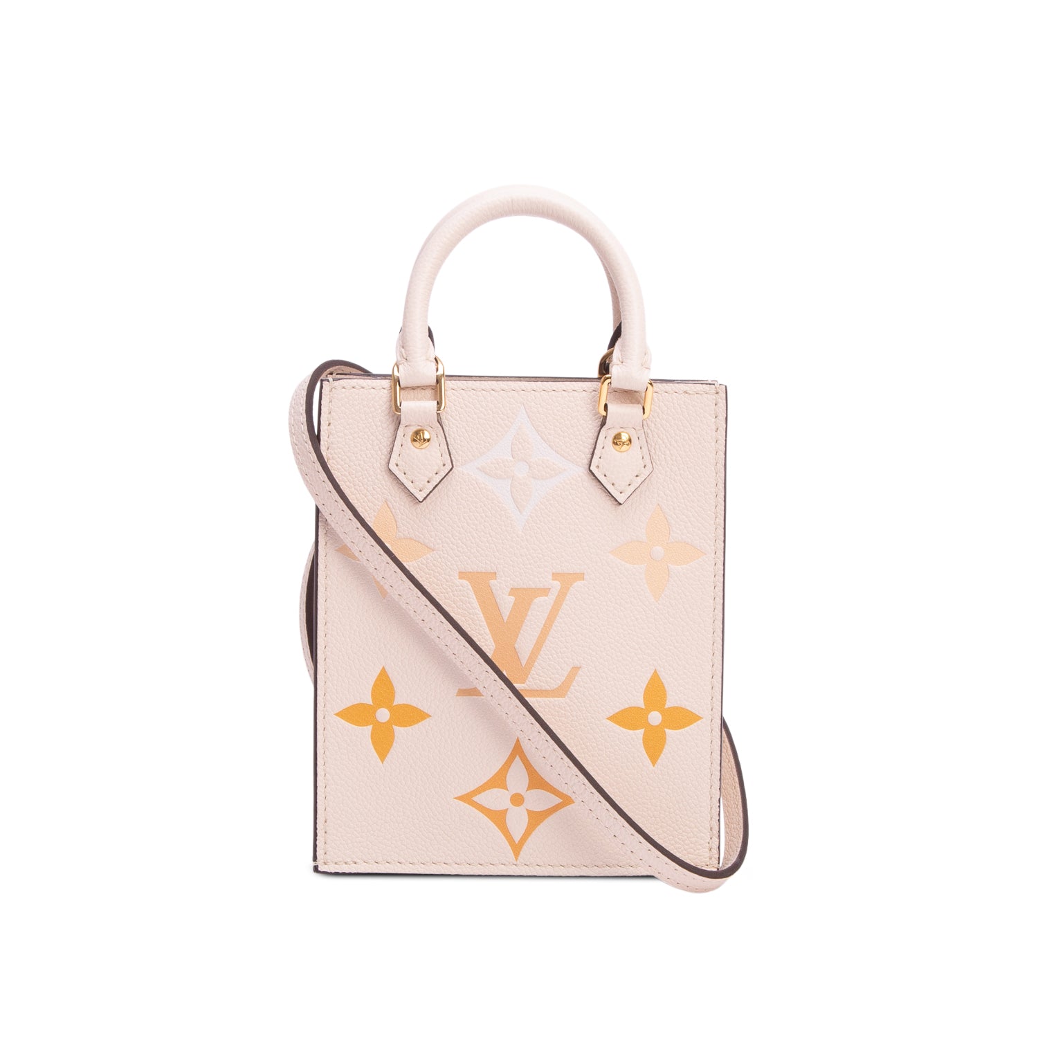 Louis Vuitton White Empreinte Monogram Giant By The Pool Petit Sac Plat w/ Box & Strap