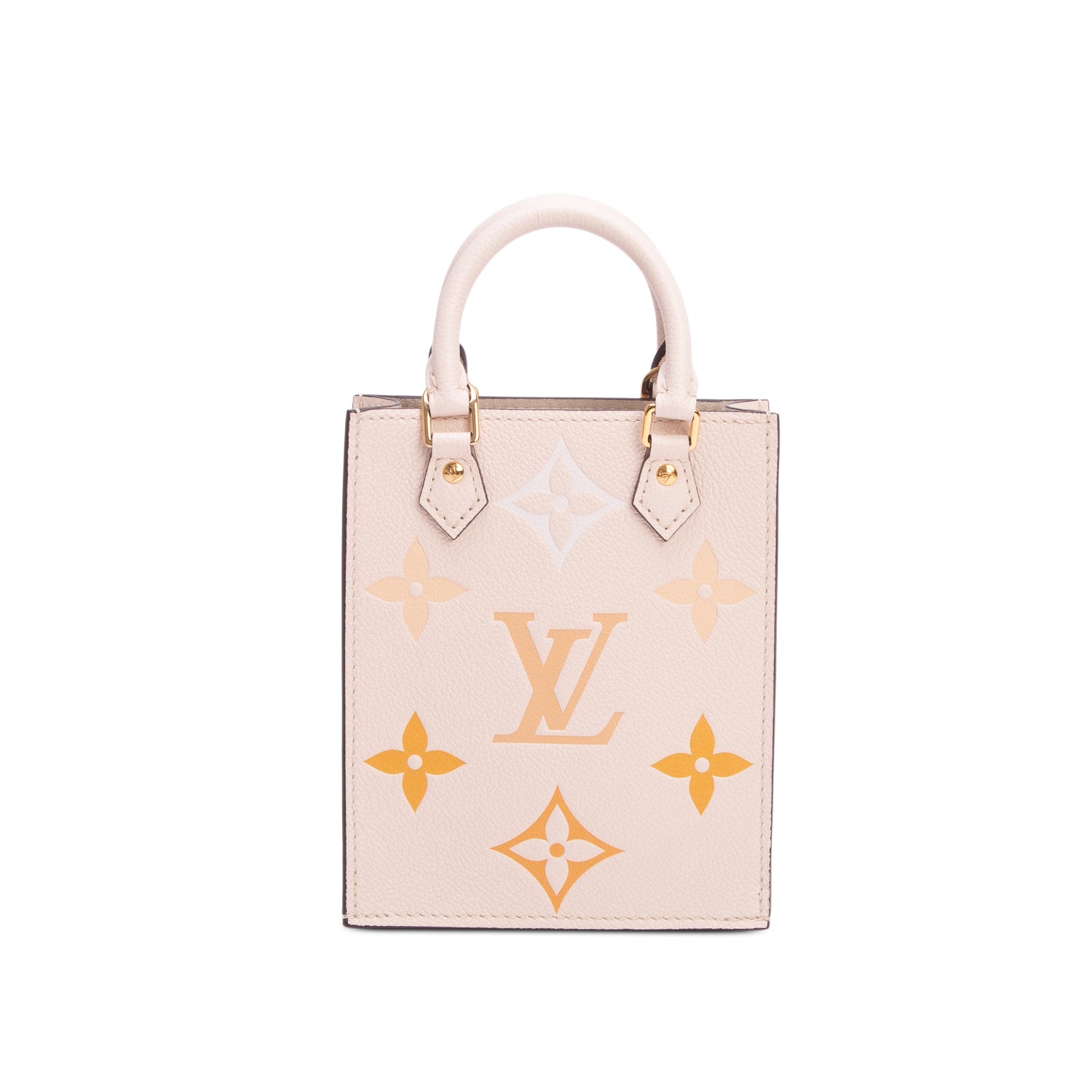 Louis Vuitton White Empreinte Monogram Giant By The Pool Petit Sac Plat w/ Box & Strap
