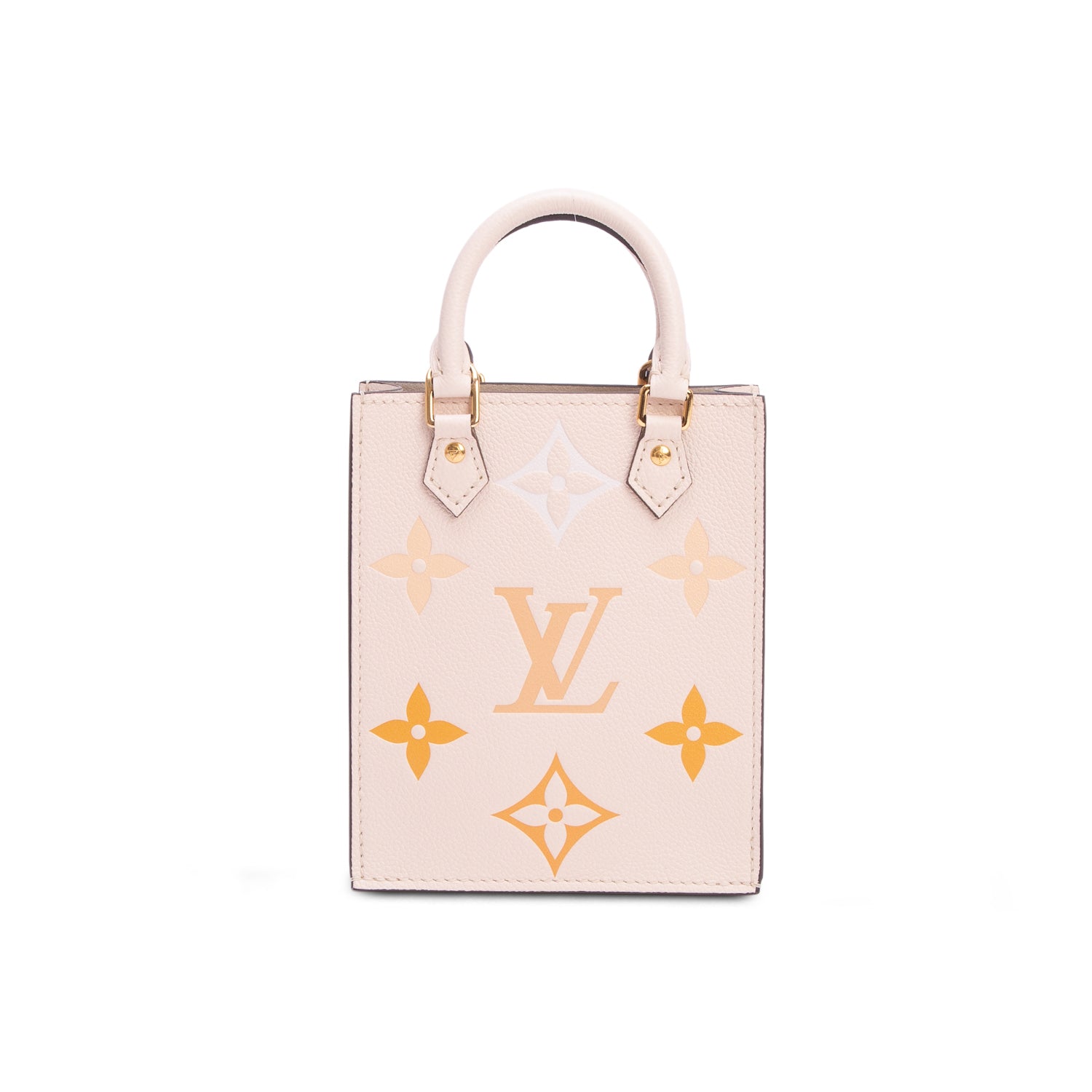Louis Vuitton White Empreinte Monogram Giant By The Pool Petit Sac Plat w/ Box & Strap