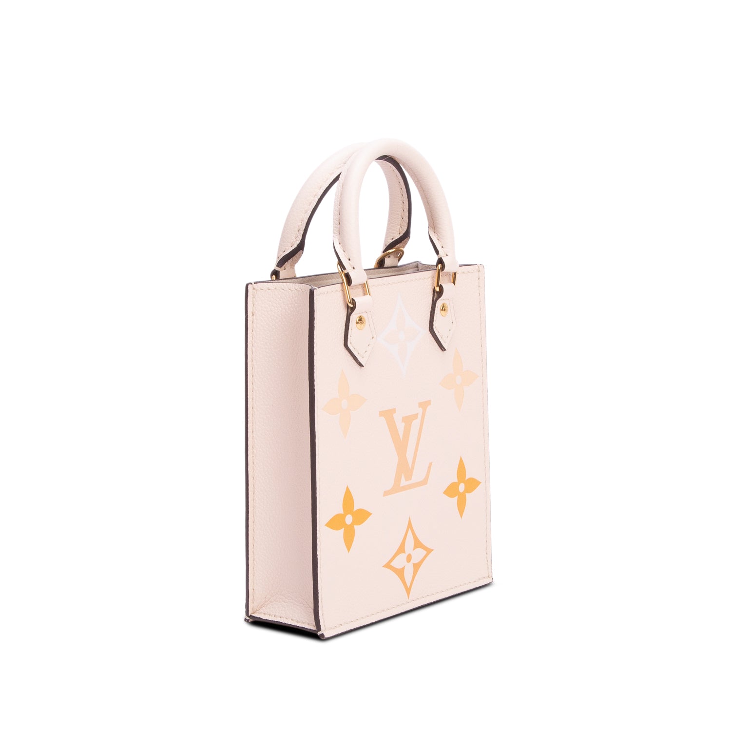 Louis Vuitton White Empreinte Monogram Giant By The Pool Petit Sac Plat w/ Box & Strap