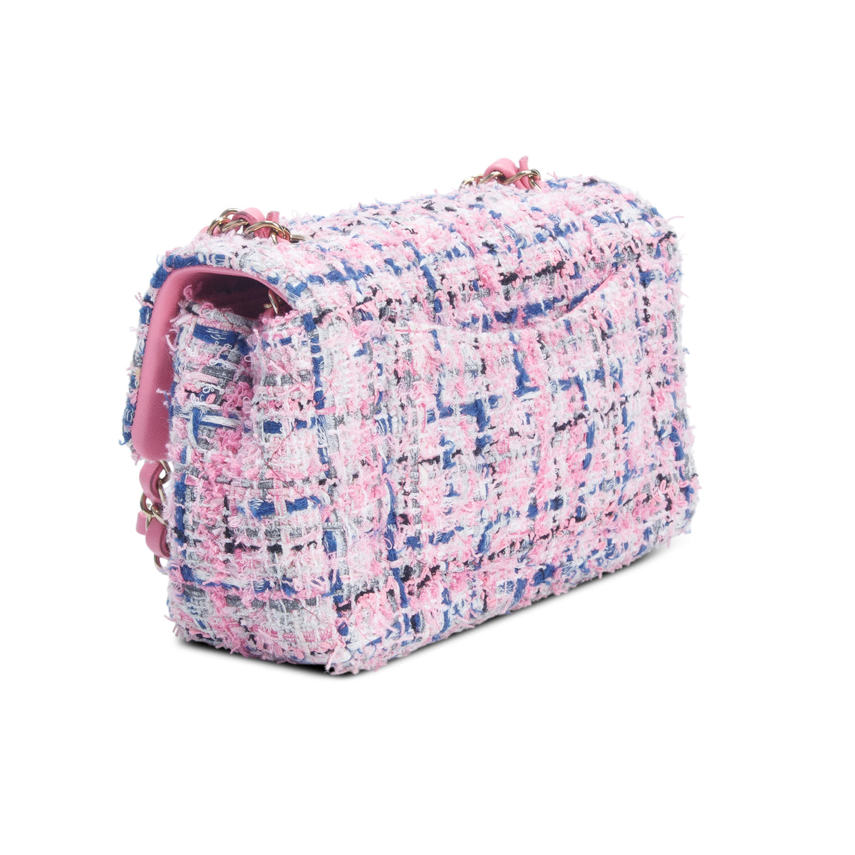 Chanel Multicolor Tweed Classic Mini Rectangular Flap Bag w/ Box