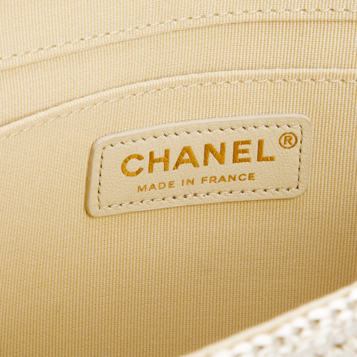 Chanel 2026 Raffia Gold Small Coco Beach Flap Bag w/ Box