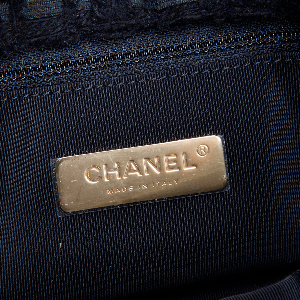 Chanel 2020 Black Tweed & Ribbon Quilted Large 19 Flap Bag