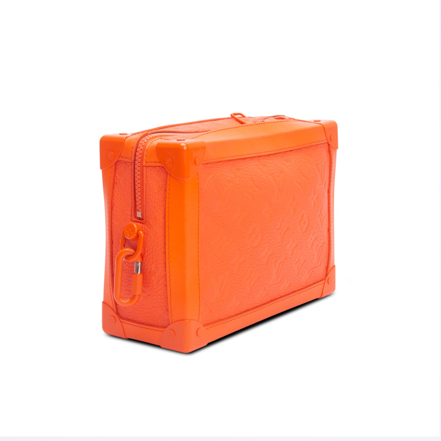 Louis Vuitton Orange Taurillon Monogram Solar Ray Soft Trunk w/ Box