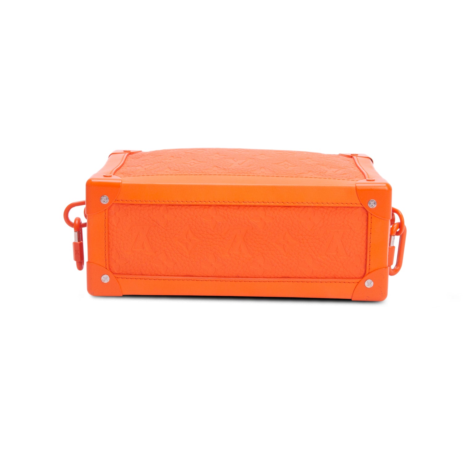 Louis Vuitton Orange Taurillon Monogram Solar Ray Soft Trunk w/ Box