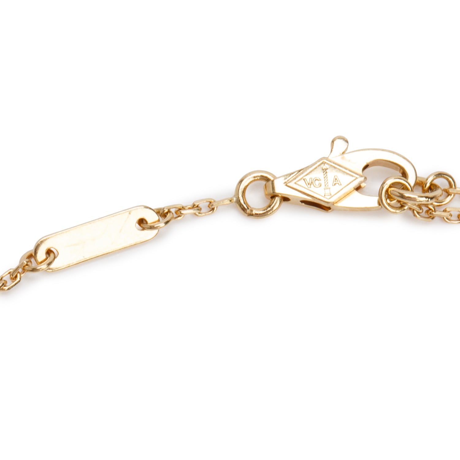 Van Cleef & Arpels 2021 18k Yellow Gold Frivole Diamond Bracelet, Mini Model w/ Pouch & Certificate
