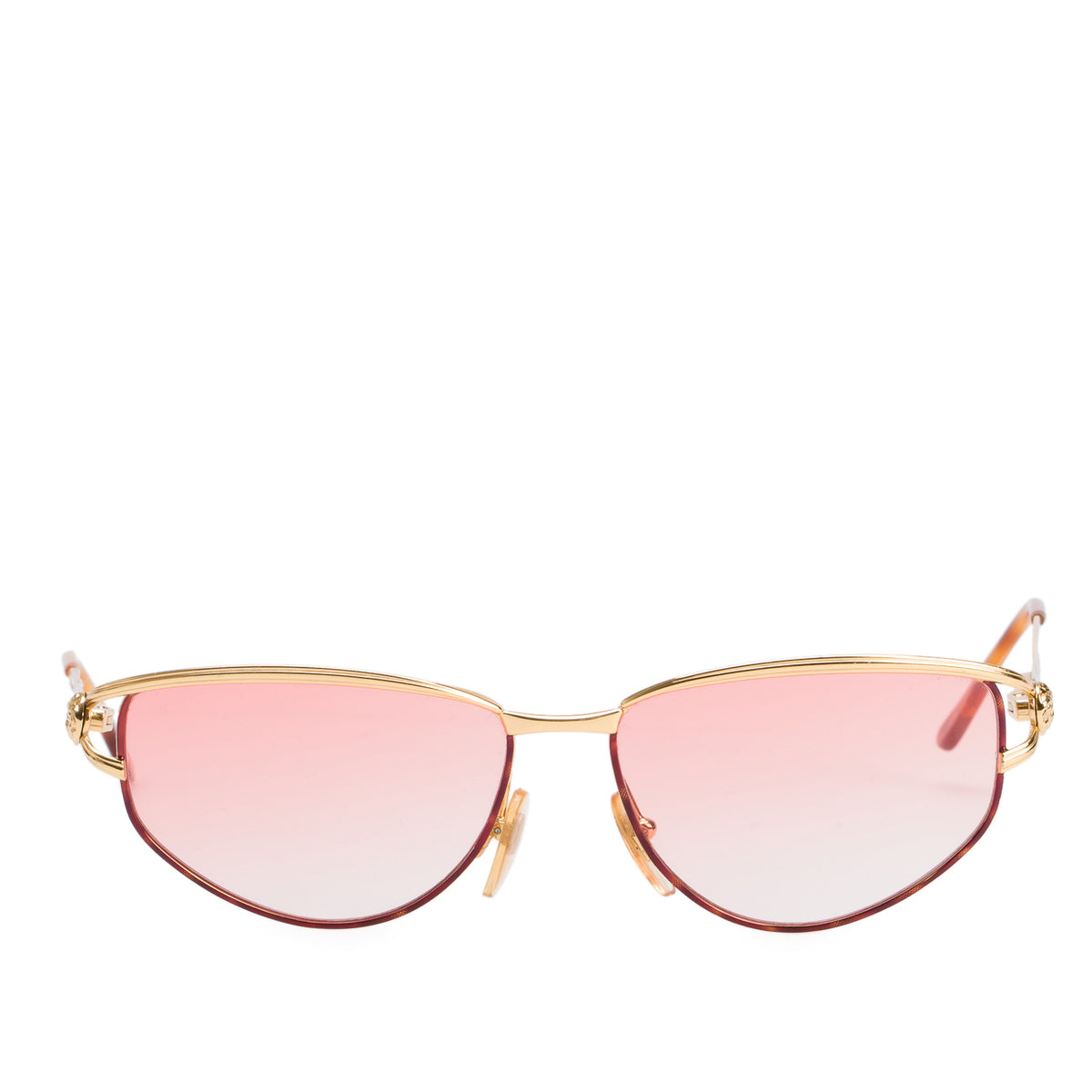Versace V.95 Gold Tone Metal Medusa Aviator Sunglasses