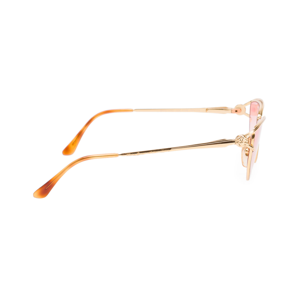 Versace V.95 Gold Tone Metal Medusa Aviator Sunglasses