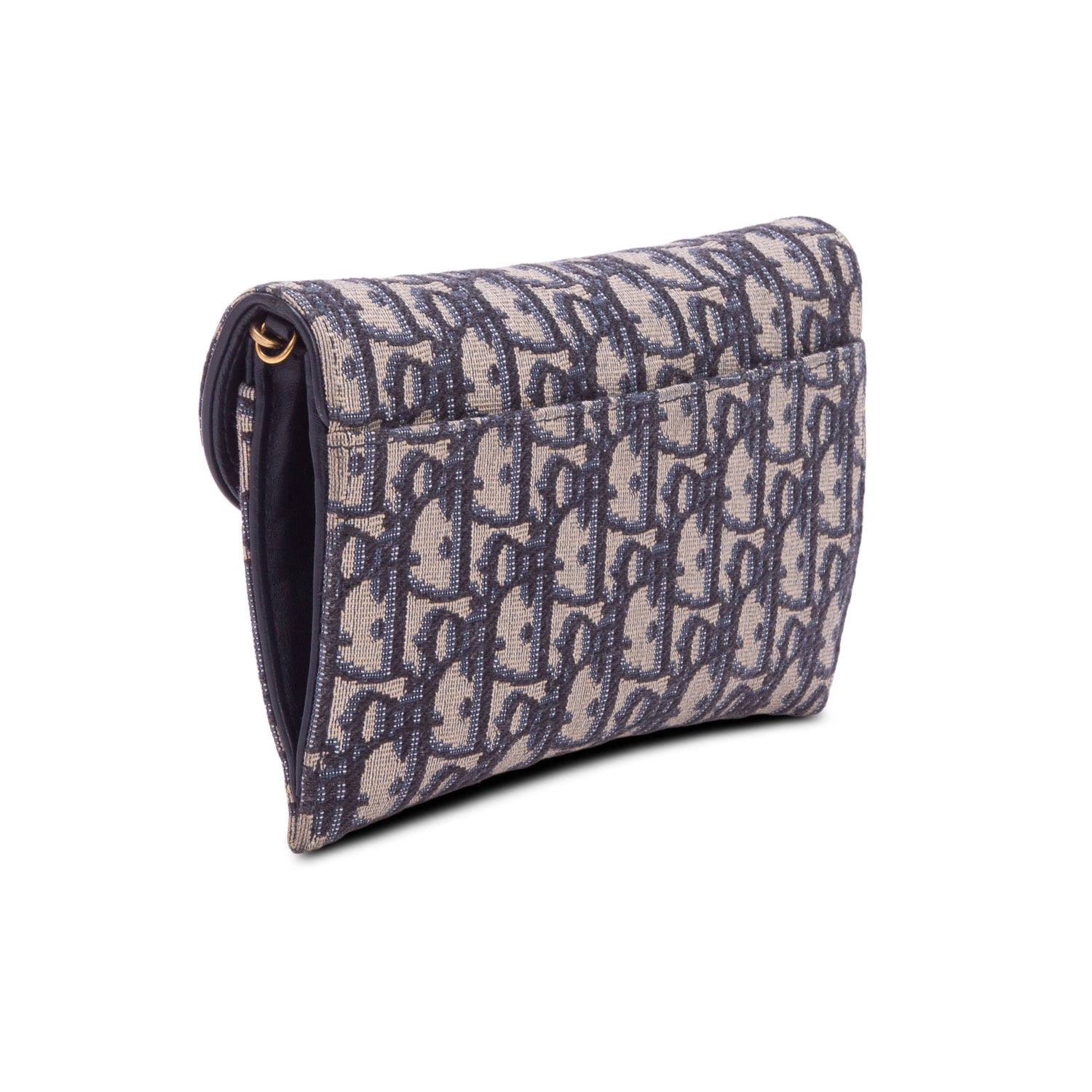 Christian Dior 2021 Oblique Small Saddle Chain Pouch w/ Box