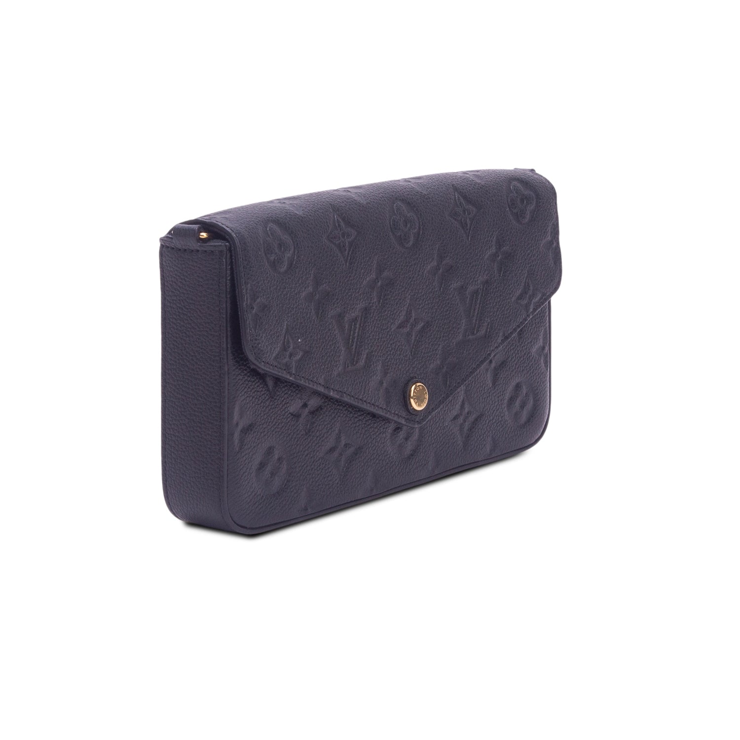 Louis Vuitton Black Monogram Empreinte Leather Felicie Pochette w/ Box & Inserts