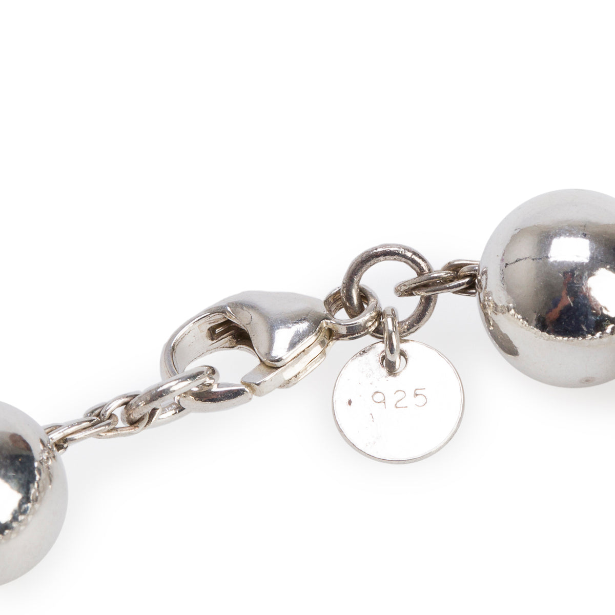 Tiffany & Co. Sterling Silver 10 MM HardWear Ball Bracelet