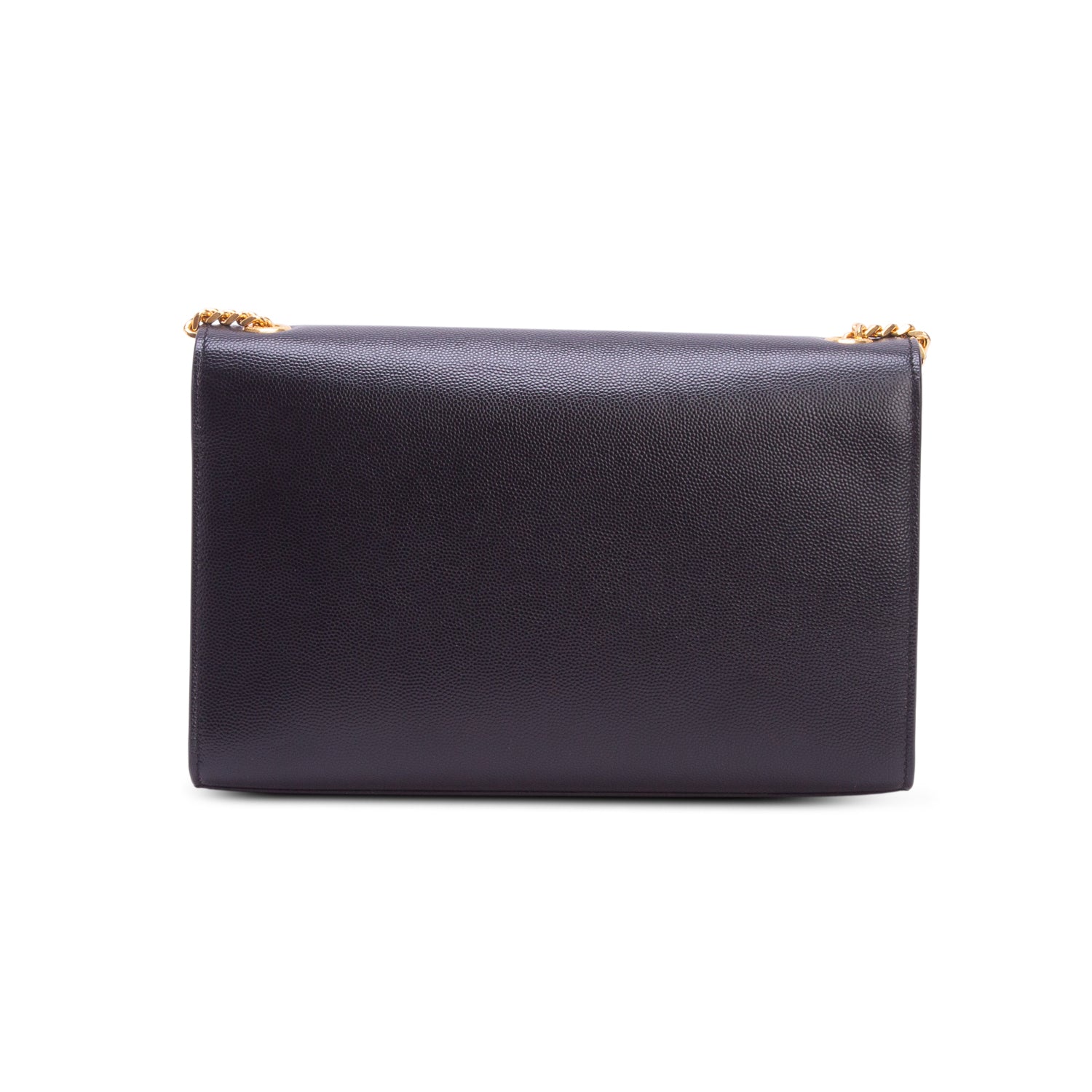 Saint Laurent Black Grain De Poudre Medium Kate Bag