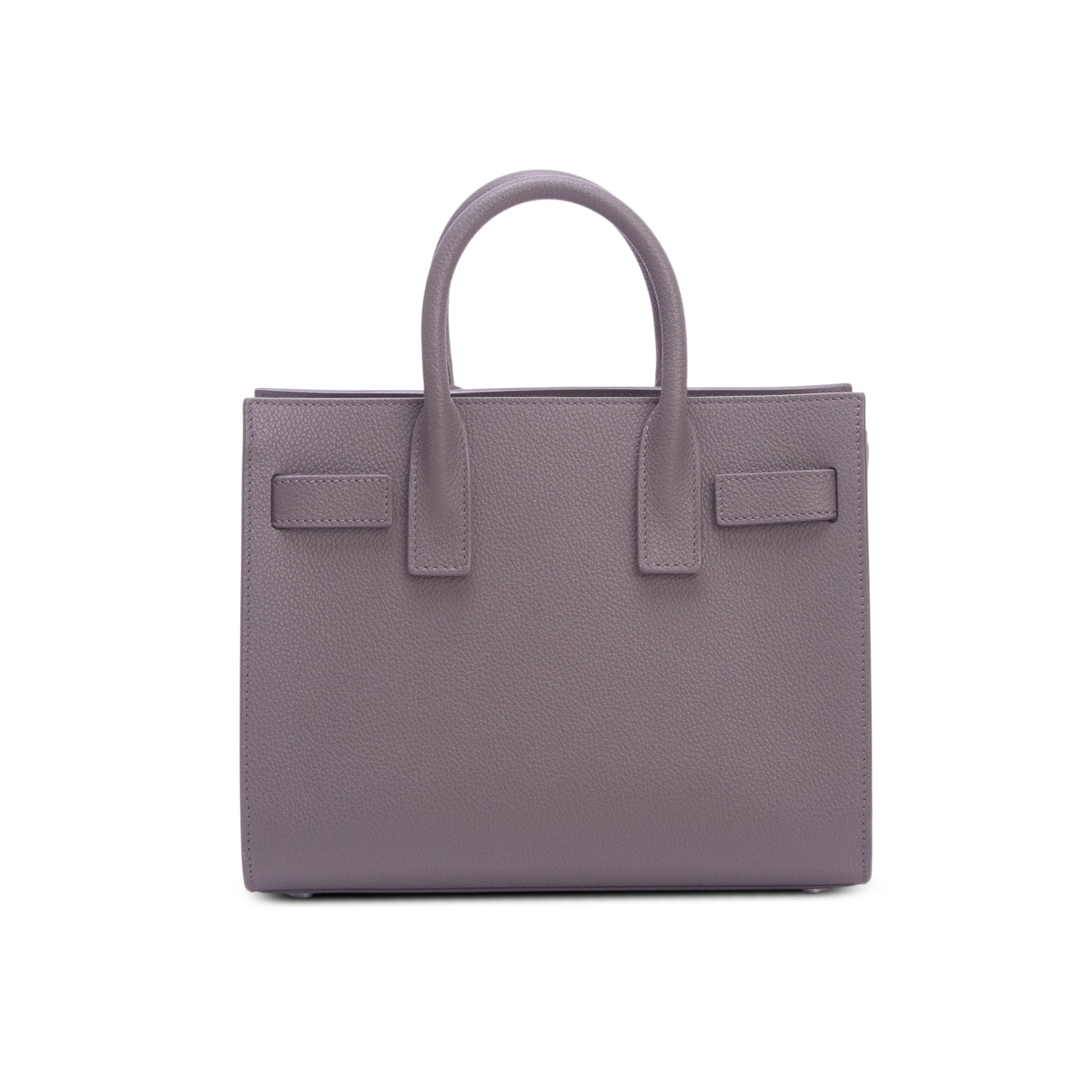 Saint Laurent 2020 Grey Calfskin Leather Nano Sac De Jour w/ Strap