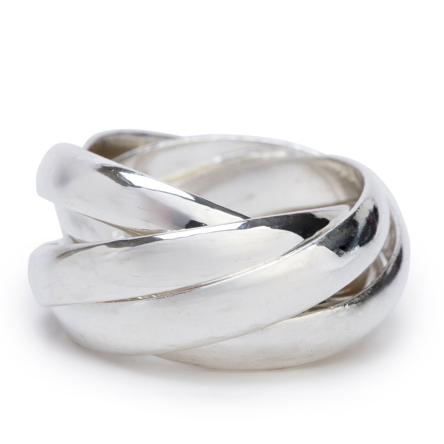 Tiffany & Co. Paloma Picasso Sterling Silver Melody Five Band Ring, Size 7