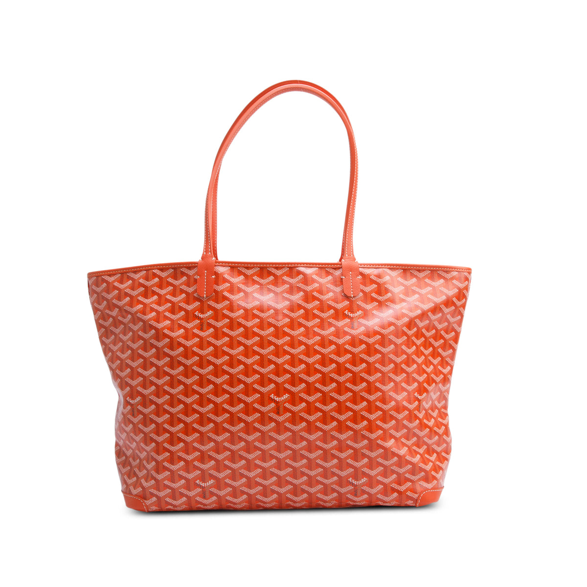Goyard 2022 Red Monogram and Leather Trim Artois MM