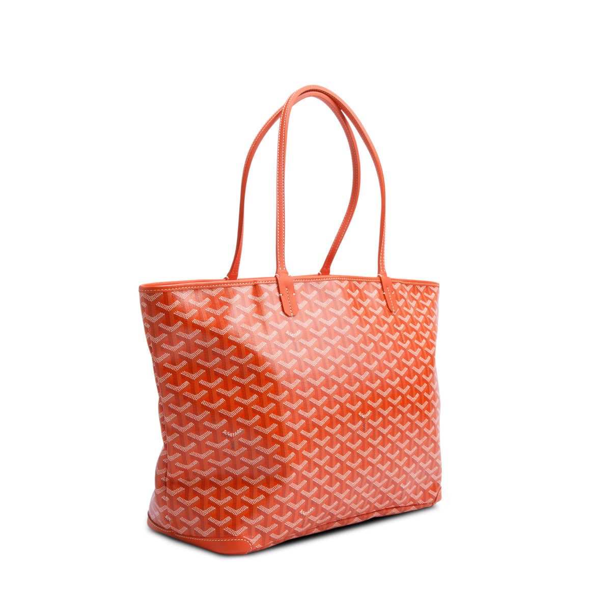 Goyard 2022 Red Monogram and Leather Trim Artois MM