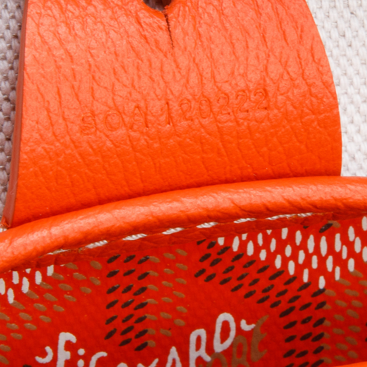 Goyard 2022 Red Monogram and Leather Trim Artois MM