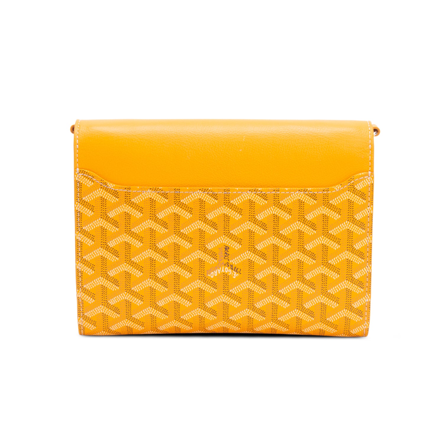 Goyard 2024 Gold Monogram Canvas & Calfskin Chypre Wallet Pouch w/ Strap