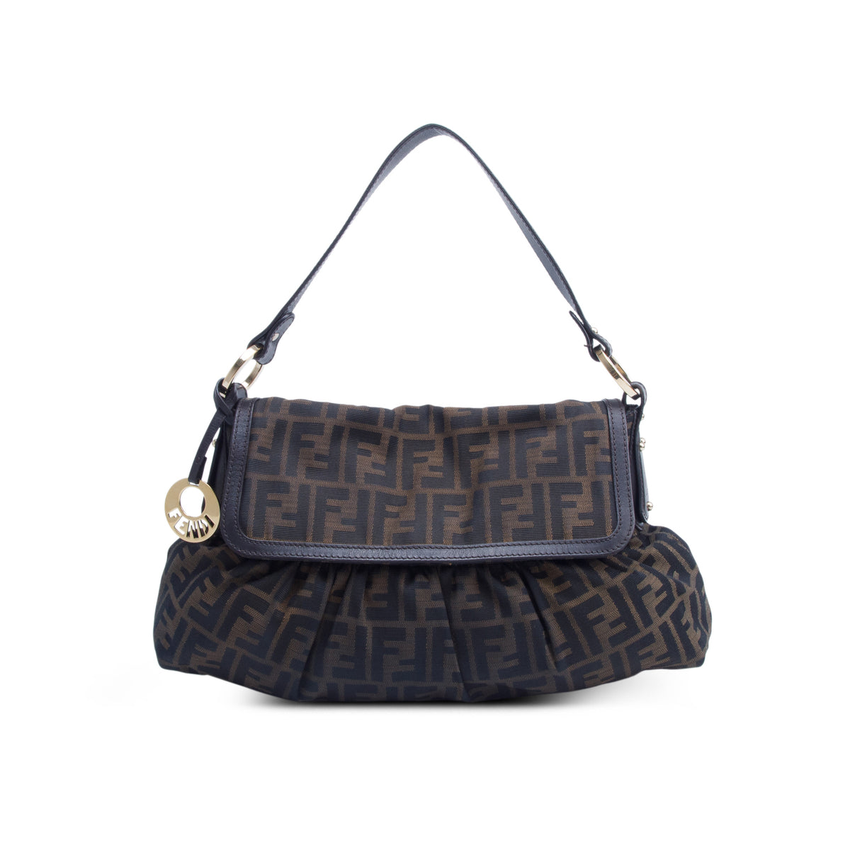 Fendi Brown Zucca Chef Shoulder Bag