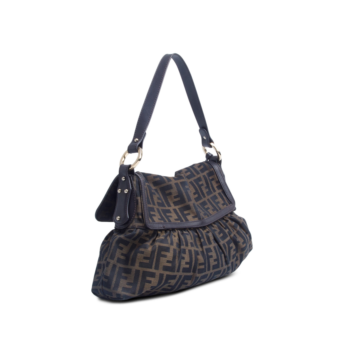 Fendi Brown Zucca Chef Shoulder Bag