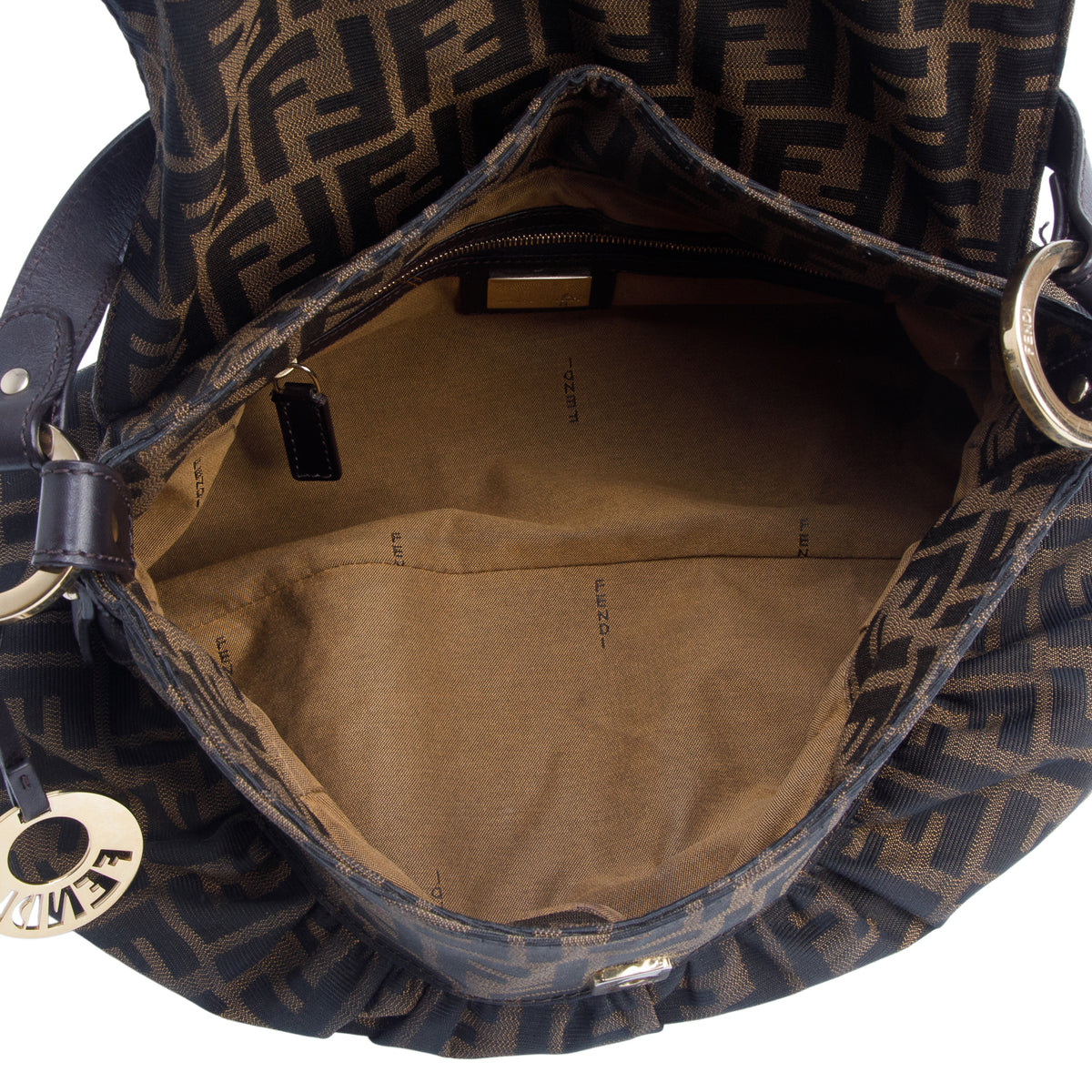Fendi Brown Zucca Chef Shoulder Bag