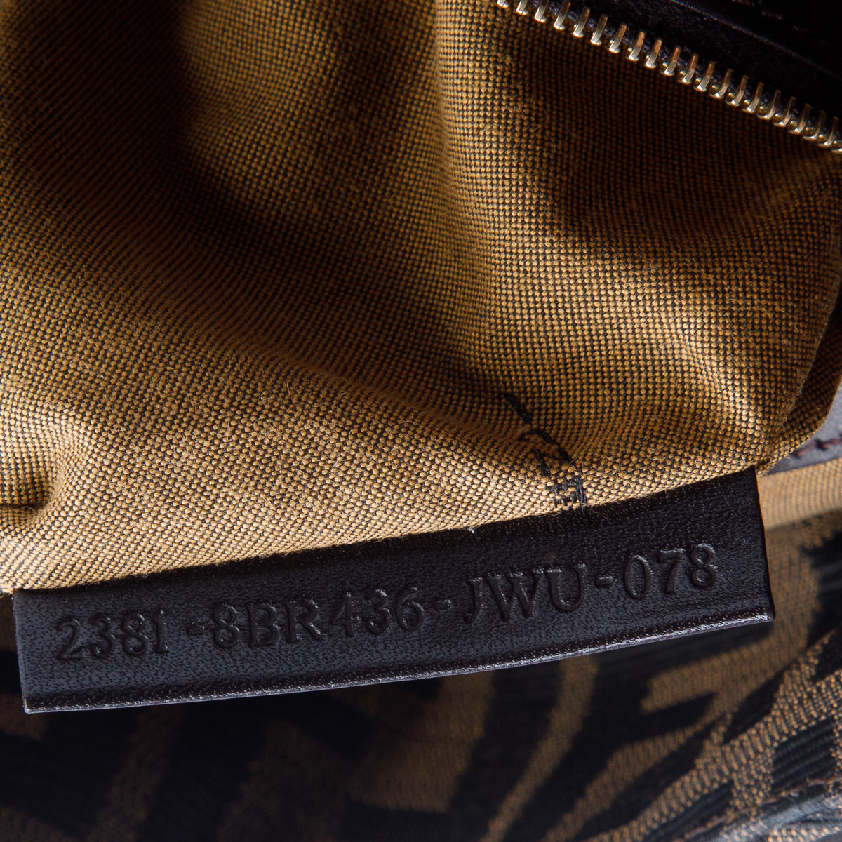 Fendi Brown Zucca Chef Shoulder Bag