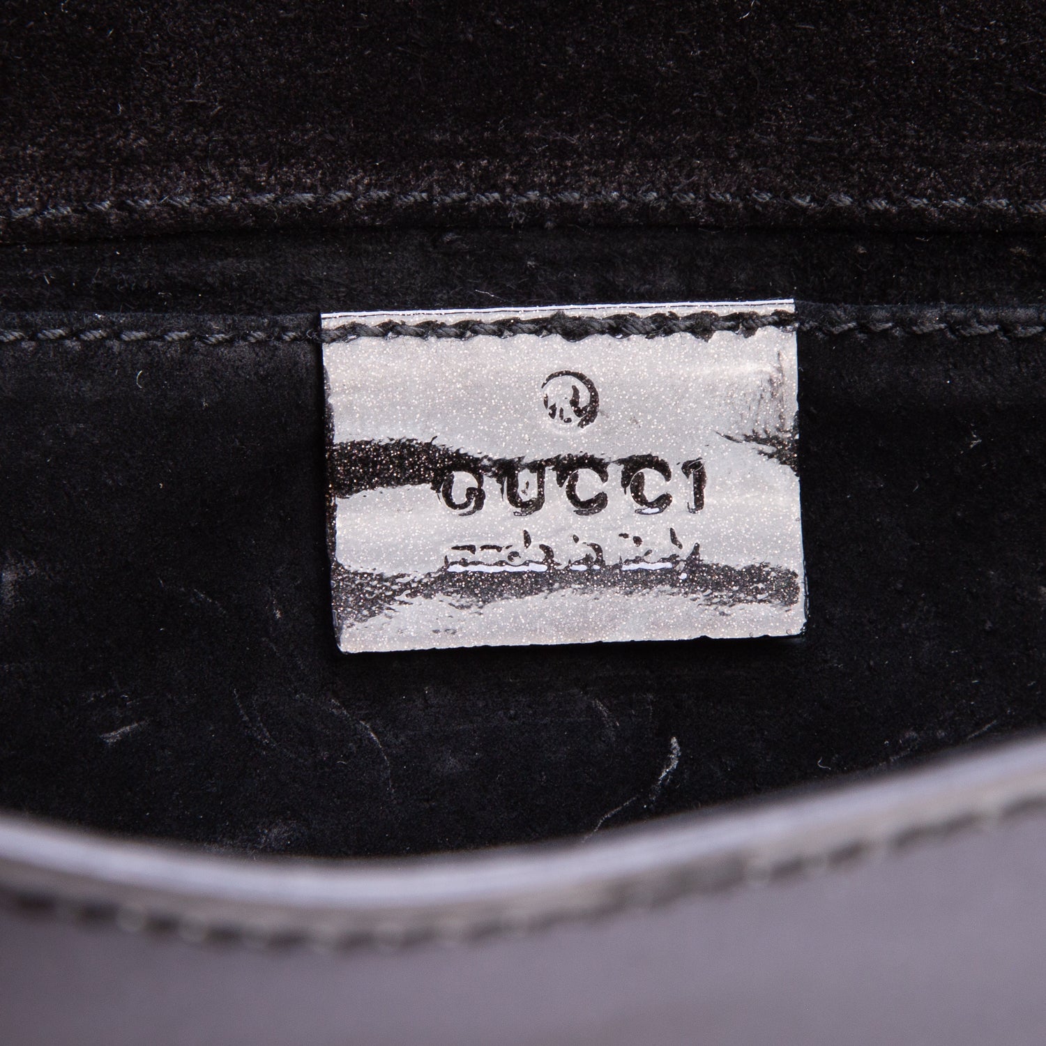 Gucci Green Patent Leather Romy Clutch