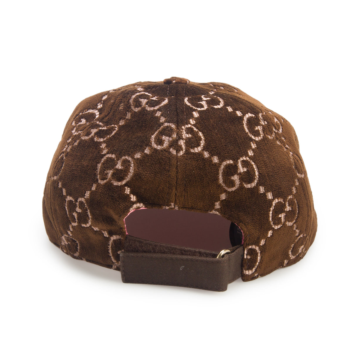 Gucci Brown GG Velvet Baseball Hat, Size M 57