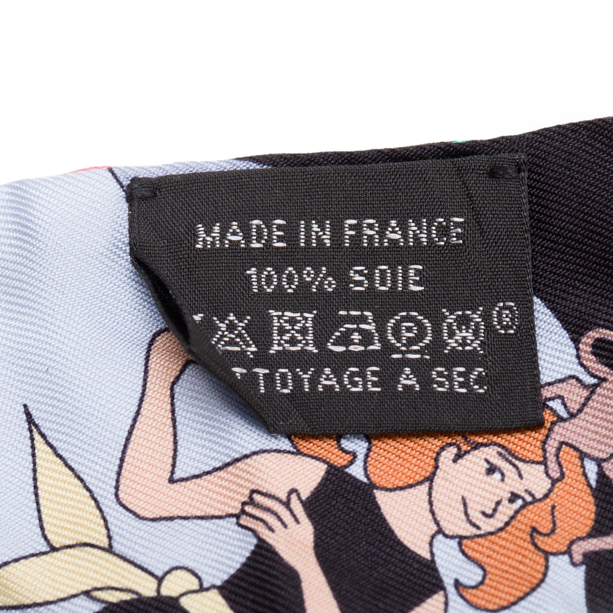 Hermes Multicolor 'Carrer Volants' Silk Twilly