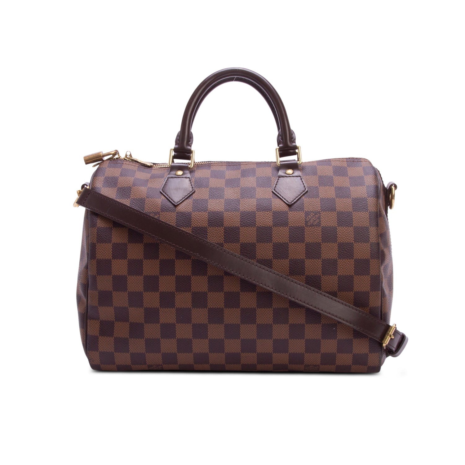 Louis Vuitton Damier Ebene Speedy Bandouliere 30 w/ Box & Strap