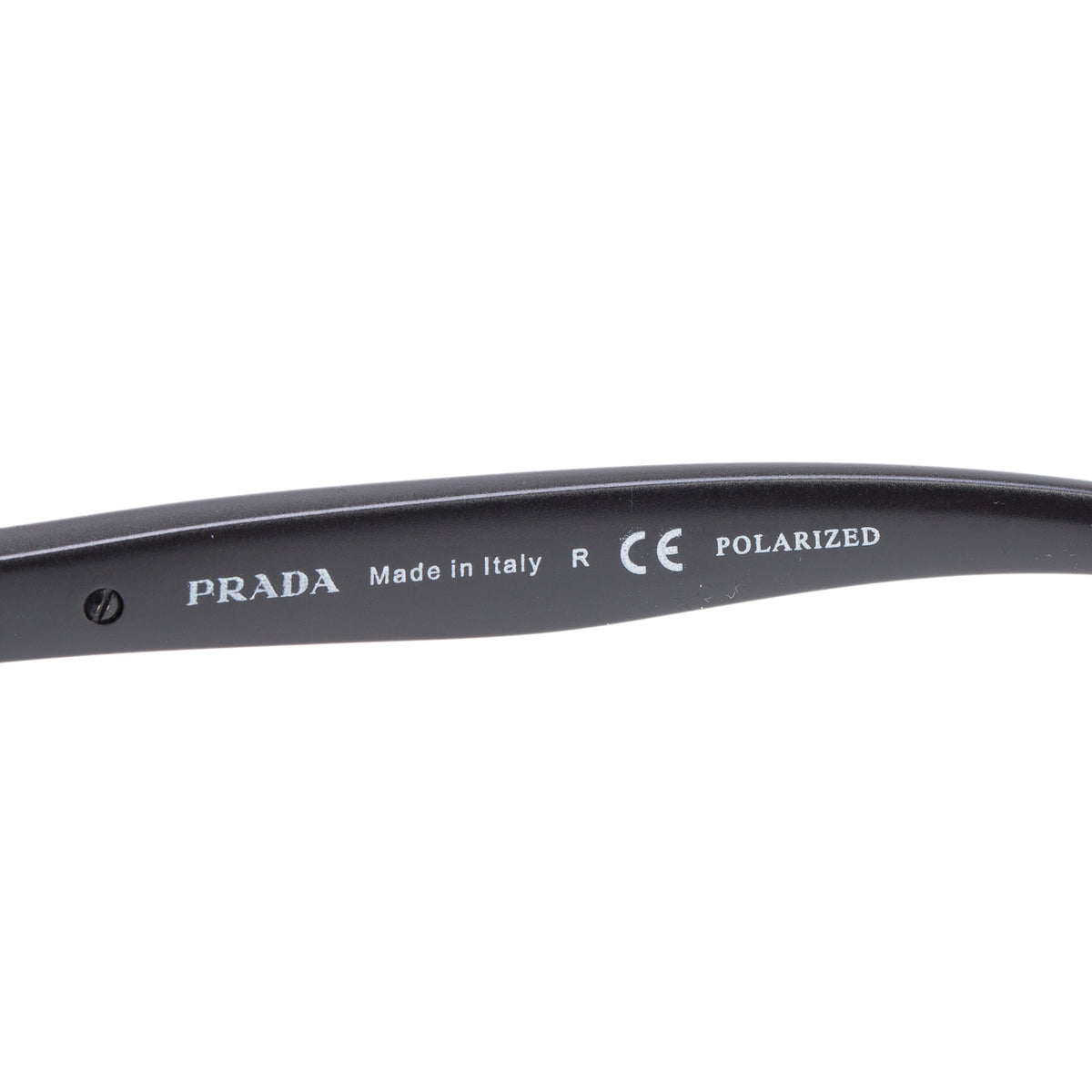 Prada SPS 53P Silver-Tone Metal Black Acetate Linea Rosa Pilot Sunglasses w/ Case