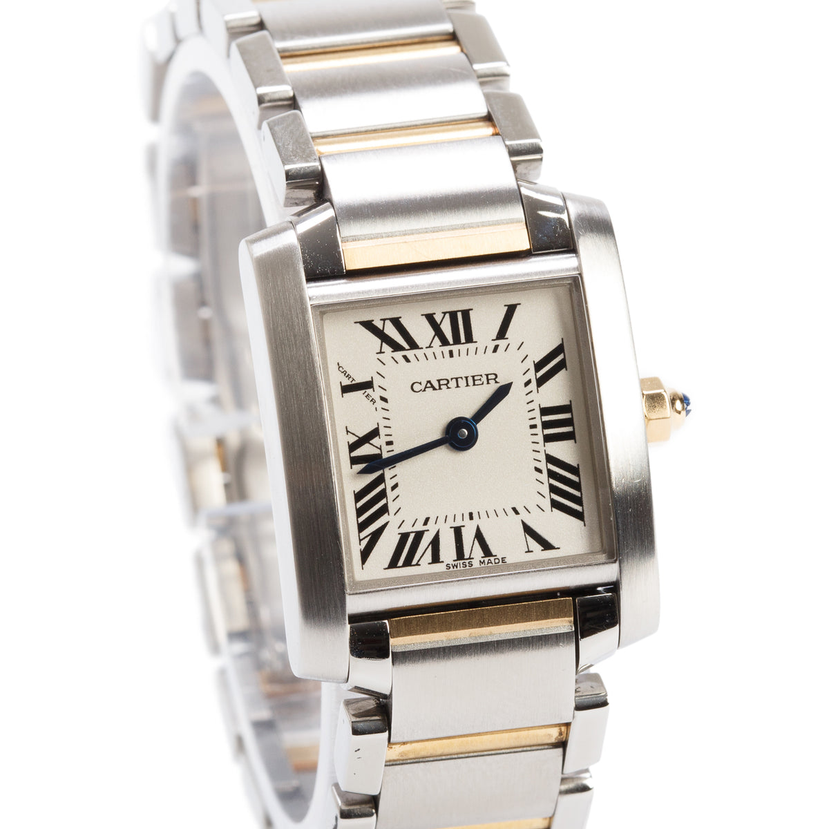 Cartier Stainless Steel & 18k Yellow Gold Tank Francaise Quartz Watch, Small Model 2384