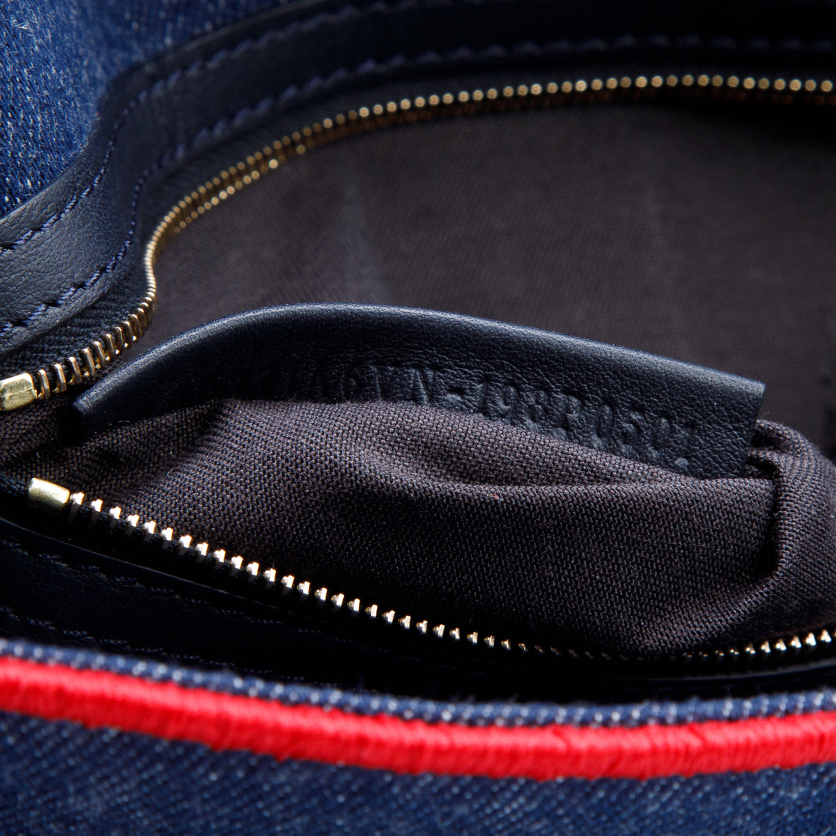 Fendi Blue Denim Large Baguette w/ Straps