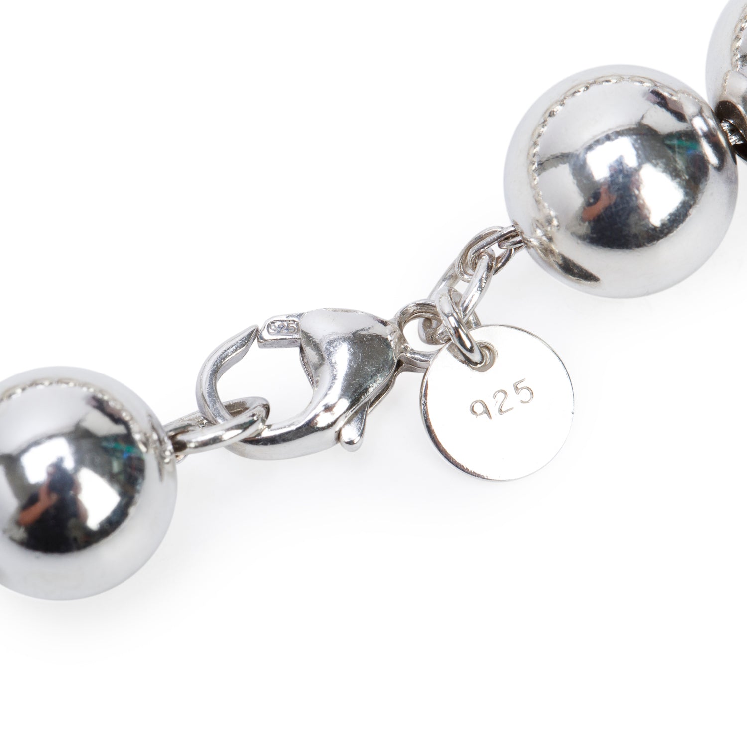 Tiffany & Co. Sterling Silver 10 MM HardWear Ball Bracelet