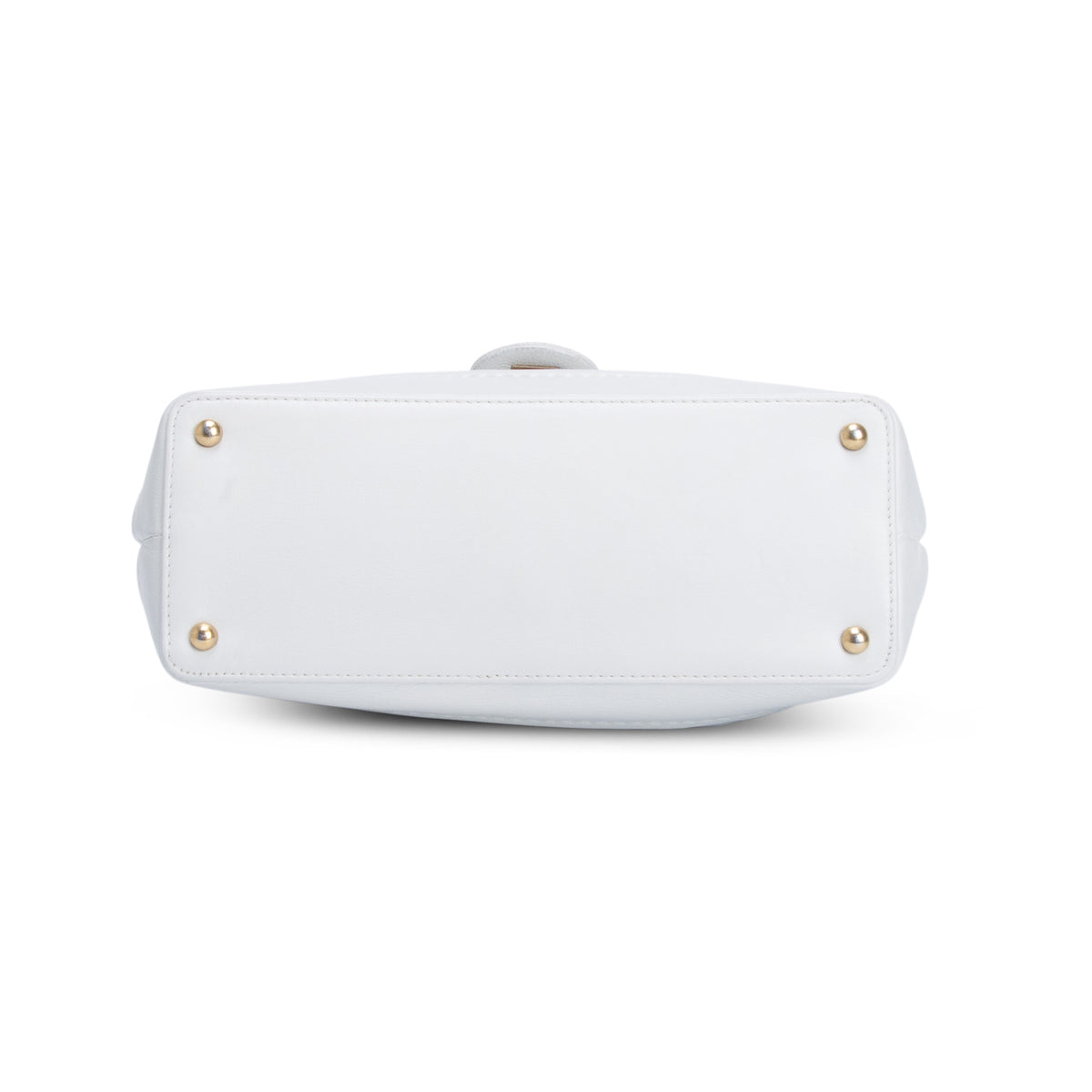 Chanel White Caviar Medium Globe Trotter Flap