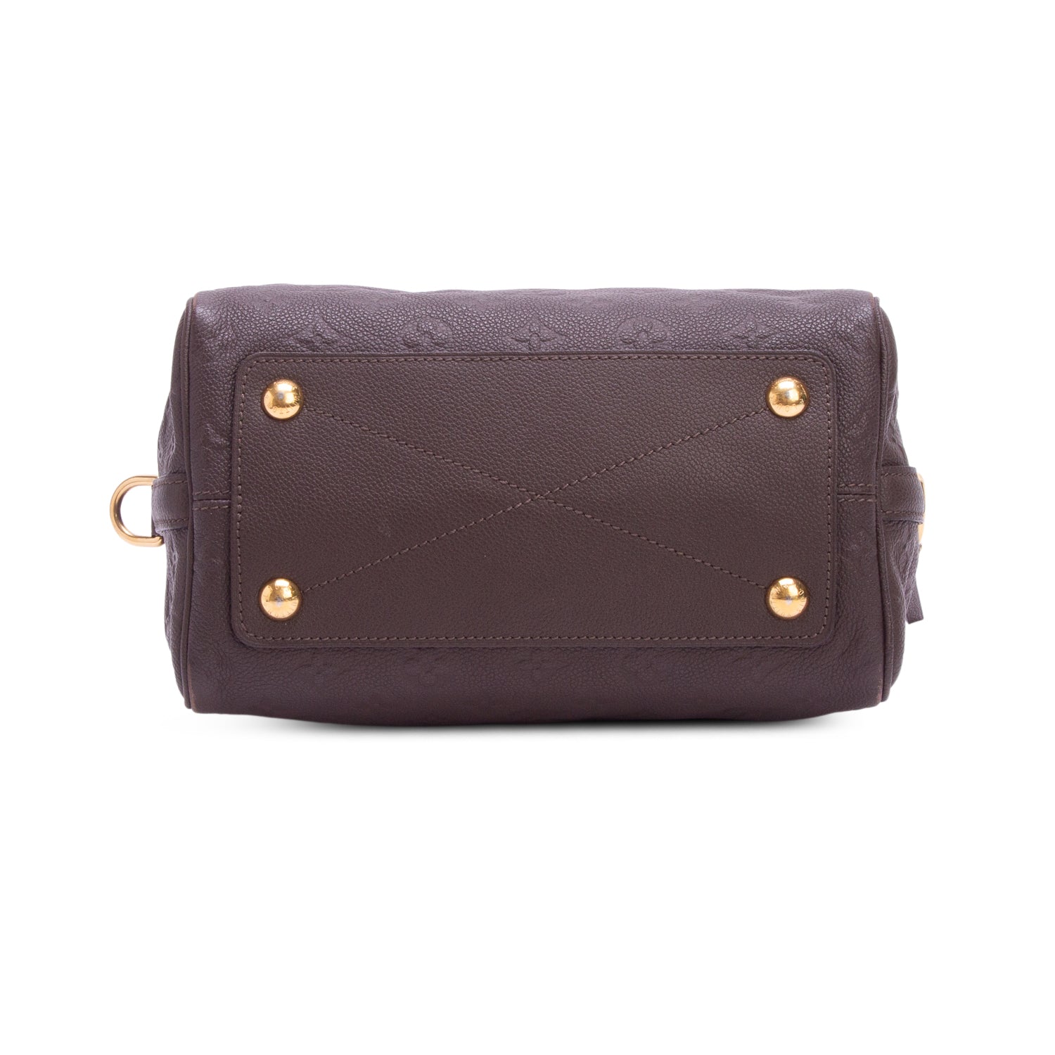 Louis Vuitton Brown Monogram Empreinte Leather Speedy Bandouliere 25 w/ Strap