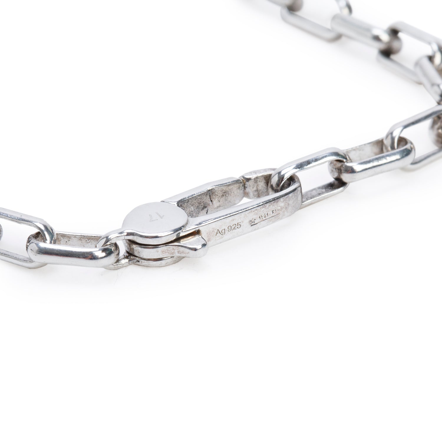 Gucci Sterling Silver Interlocking G Bracelet w/ Box
