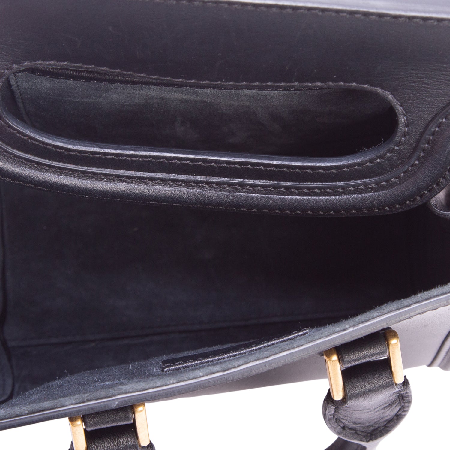 Alexander McQueen Black Calfskin Heroine Mini Top Handle
