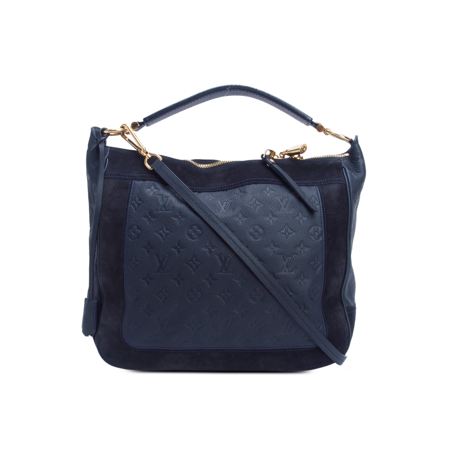 Louis Vuitton Black Empreinte Suede Audacieuse MM w/ Strap