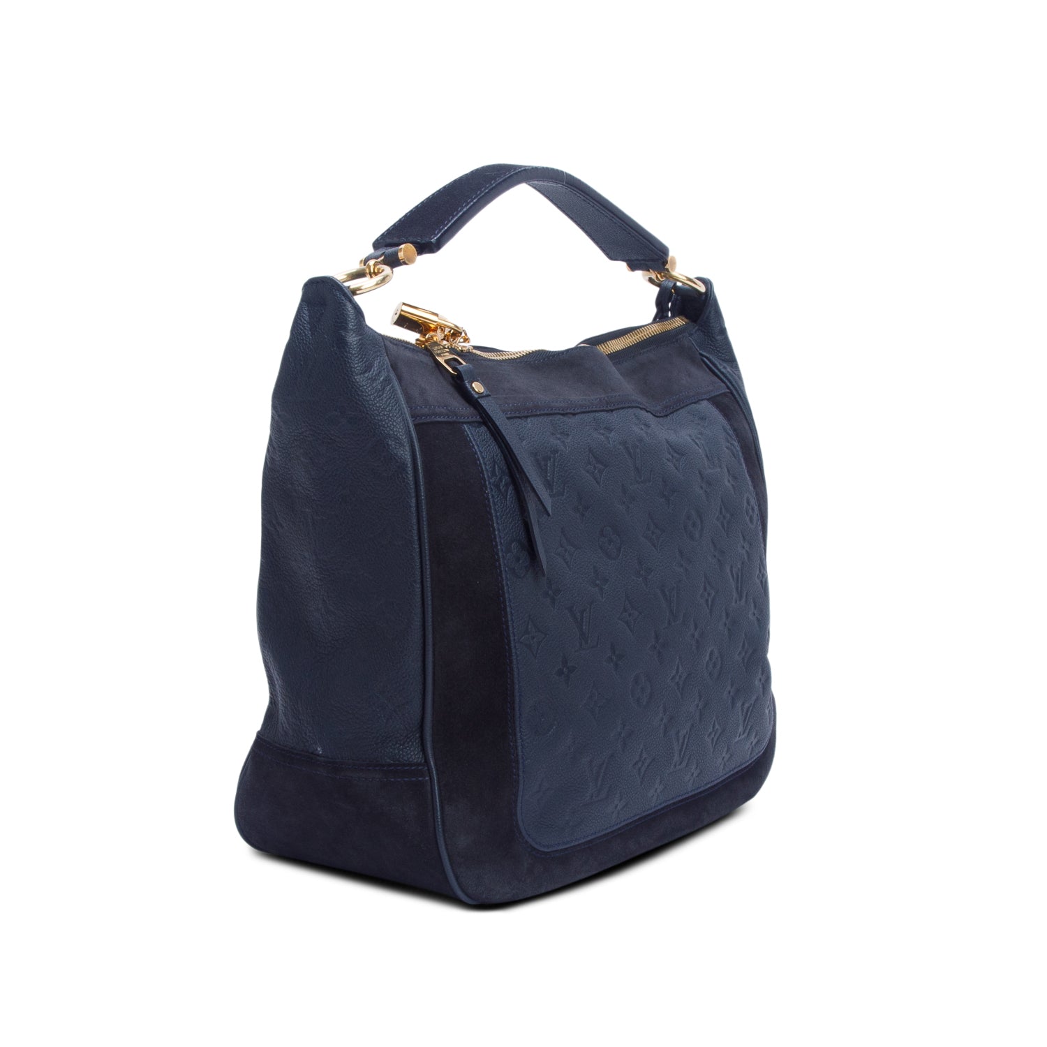 Louis Vuitton Black Empreinte Suede Audacieuse MM w/ Strap
