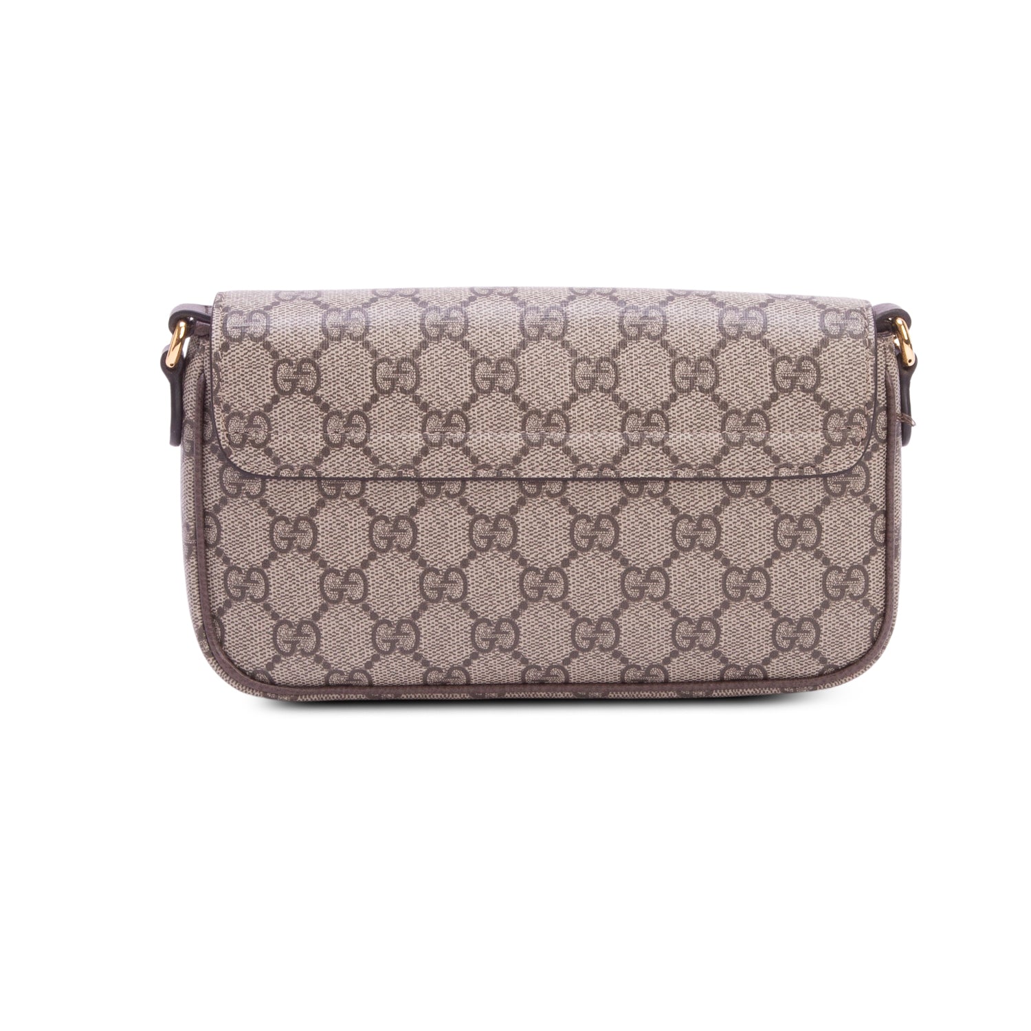 Gucci GG Supreme Monogram Textured Dollar Calfskin Web Ophidia Pochette w/ Box